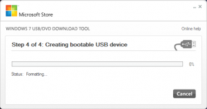 Windows 7 USB creation
