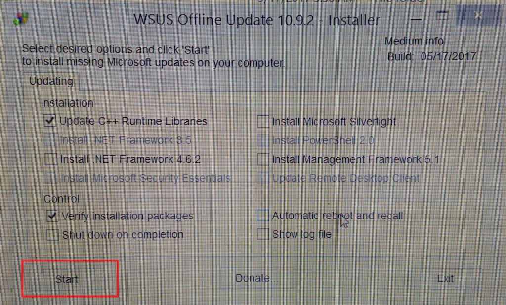 WSUS offline update