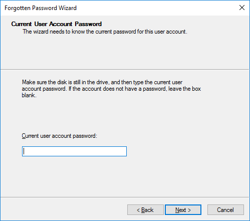 Password Reset Disk